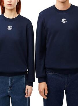 Sweatshirt Lacoste Paris Marine für Frauen und Männer