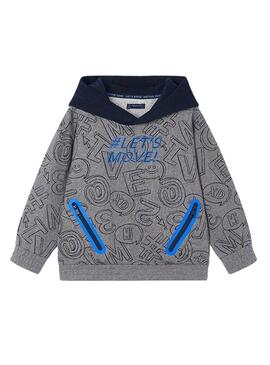 Grafik-Sweatshirt Mayoral grau für Jungen