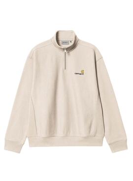 Sweatshirt Carhartt Half Zip in beige für männer