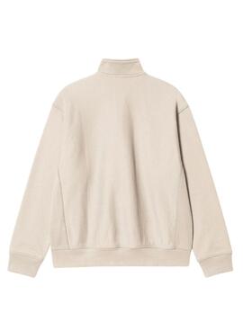 Sweatshirt Carhartt Half Zip in beige für männer