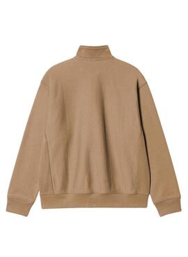 Sweatshirt Carhartt Half Zip Camel für Männer