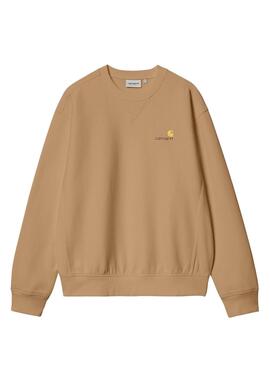 Sweatshirt Carhartt American Script Tostado für Männer