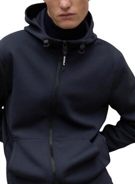 Zip-Up Sweatshirt Ecoalf Agadir Marineblau für Männer