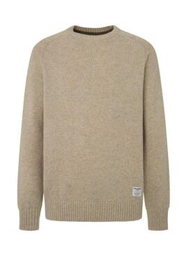 Pullover Pepe Jeans Cred Beige für männer