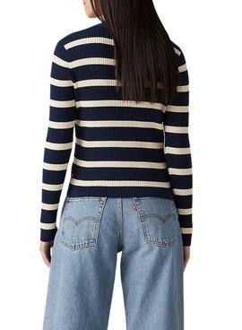 Cardigan Levis Tulip Marine Streifen für Frauen