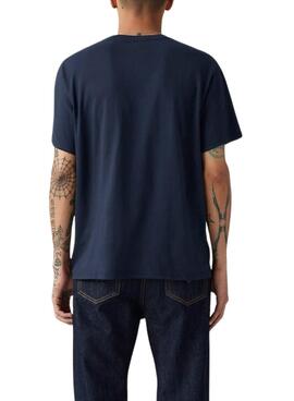 T-Shirt Levis Housemark Marineblau für Männer