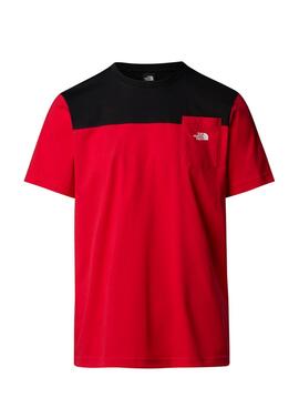 T-shirt The North Face Icons Rot und Schwarz für Männer