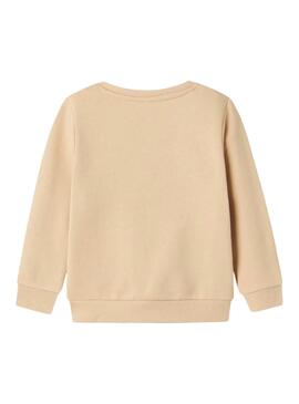 Sweatshirt Name It Omiana Beige für Mädchen