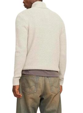 Pullover Jack and Jones Graig Rollkragen Beige für Männer