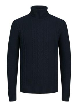 Pullover Jack and Jones Graig Rollkragen Marine für Männer