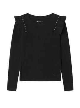 T-Shirt Pepe Jeans Tatiana Schwarz für Mädchen