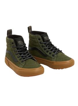 Schuhe Vans SK8-Hi Grün für Jungen