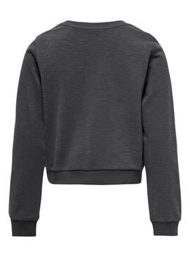 Sweatshirt Only Sille Dunkelgrau für mädchen