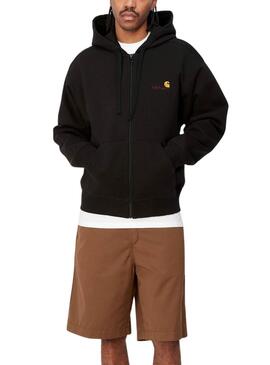 Sweatshirt Carhartt Mit Reißverschluss Schwarz für männer