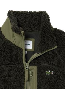 Jacke Lacoste Fleece Grün für männer