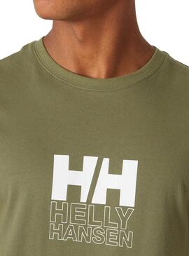 T-Shirt Helly Hansen Core Grün für männer