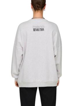 Sweatshirt Only Daze Grau für frauen