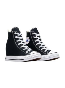 Sneaker Converse Chuck Taylor All Star Wedge Schwarz für frauen