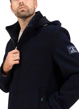 PARKA WOLLE STRECH BLAU MARINEBLAU