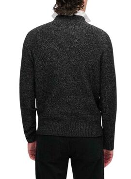 Superdry Dickes Raglan Sweatshirt Schwarz für Männer