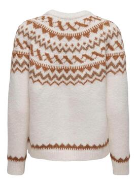 Pullover Only Isle Beige für Frauen