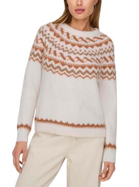 Pullover Only Isle Beige für Frauen