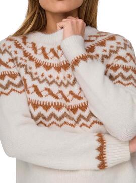 Pullover Only Isle Beige für Frauen