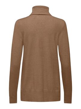 Pullover Only Ibi Long Rollkragen Camel für Frauen