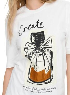 T-Shirt Only Katie Create Weiß Parfum für Frauen