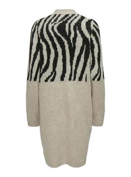 Strickjacke Only Jade Zebra Beige für Frauen