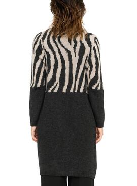 Strickjacke Only Jade Zebra Schwarz für Frauen