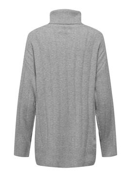 Pullover Only Jeanett Rollkragen Grau für Frauen