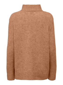 Pullover Only Aya Camel Rollkragen für Frauen