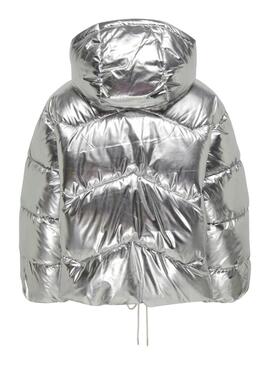 Jacke Only Gepolstert Pearl Silber für Frauen