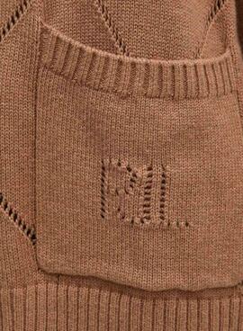 Strickjacke Pepe Jeans Idris in Toastfarbe für frauen