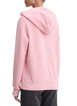 Sweatshirt Tommy Jeans Reg Flag rosa für Frauen.