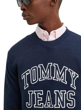 Tommy Jeans Jersey Logo Retro Marine für Männer