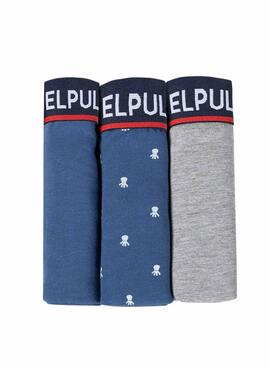 Pack mit 3 Boxershorts El Pulpo Multicolor für Männer