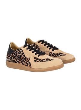 Sneakers Popa Imperial Leopardenmuster Schwarz für Frauen