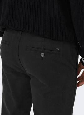 Chino Hose Only and Sons Schwarz für Männer