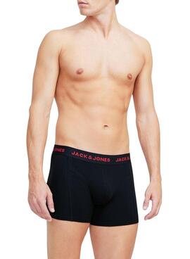 Pack mit 3 Boxershorts Jack and Jones Schwarz Logo für Männer