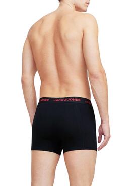 Pack mit 3 Boxershorts Jack and Jones Schwarz Logo für Männer