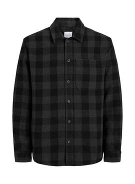 Overshirt Jack and Jones Zac Karomuster Grau für Männer