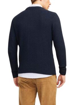 Pullover Jack and Jones Craig Zopfmuster Navy für Männer