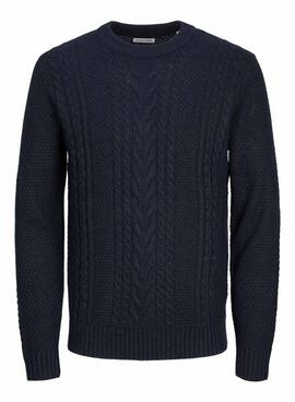 Pullover Jack and Jones Craig Zopfmuster Navy für Männer