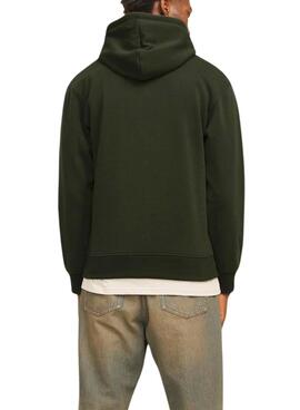 Sweatshirt Jack and Jones Tree Hoodie Grün für Männer