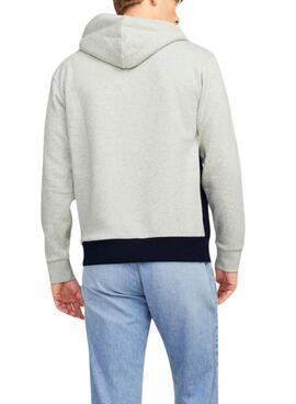 Sweatshirt Jack and Jones Blocked Beige und Navy für Männer