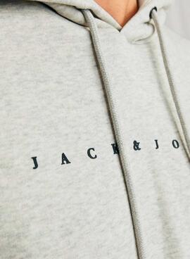 Sweatshirt Jack and Jones Blocked Beige und Navy für Männer