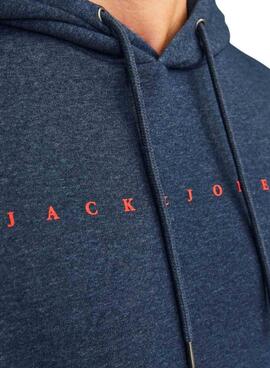 Sweatshirt Jack and Jones Blocked Navy für Männer