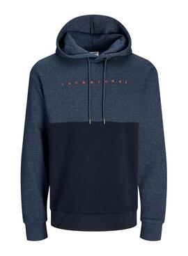 Sweatshirt Jack and Jones Blocked Navy für Männer